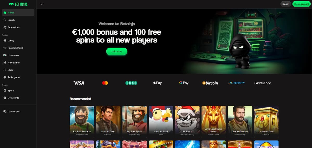 Wer mit maximalem Guthaben starten möchte, findet bei Betninja den derzeit höchsten Willkommensbonus im gesamten Vergleich. Als krypto-freundliches casino ohne lizenz kombiniert dieser Anbieter massive Bonusbeträge mit der Diskretion und Schnelligkeit moderner Blockchain-Zahlungen.